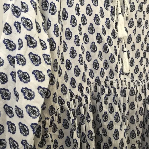 Soft Joie Ulyana gauze printed peasant blouse RUNS LARGE - Picture 9 of 13